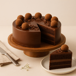 Luscious Chocolate Truffle Cake