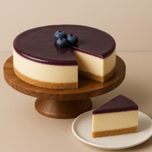 Elegant Blueberry Cheesecake