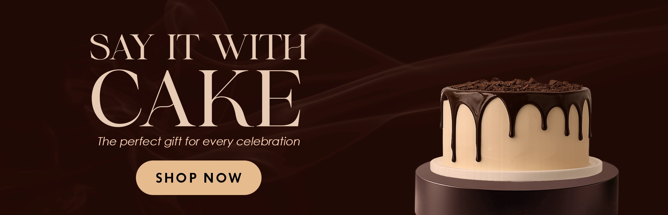 website cake banner