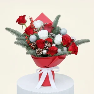 Silver Frost Christmas Bouquet