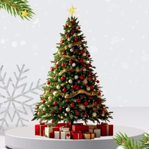 4ft Fresh Christmas Tree – With Stand